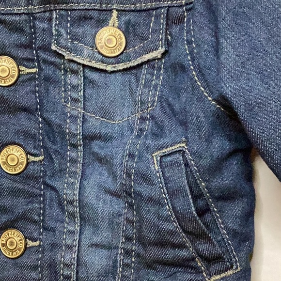 ZARA BABY BOY DENIM LINED JEAN JACKET SZ. 3-6M - Picture 5 of 9